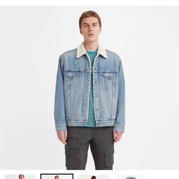 Levi’s Premium Vintage Relaxed Fit Sherpa Trucker Jacket - Picture 2 of 4